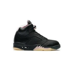 Air Jordan 5 Retro x Paris Saint-Germain - Premium Collaborative Heritage High-Top Model - Black