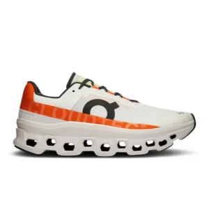 Cloudmonster Running Shoe - Max Cushion High-Energy Daily Training Model - Undyed/White/Flame