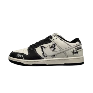 SB Dunk Low – Low Cut Street Style Casual Sneakers - White/Black