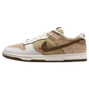 Dunk Low Retro Low Top Lifestyle Sneakers - Linen/Phantom/Dark Hazel