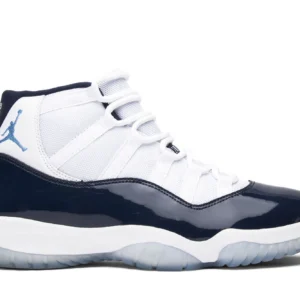 Jordan 11 Retro Win Like 82 - Iconic Retro Basketball Sneakers - White / Icy Blue / Sail