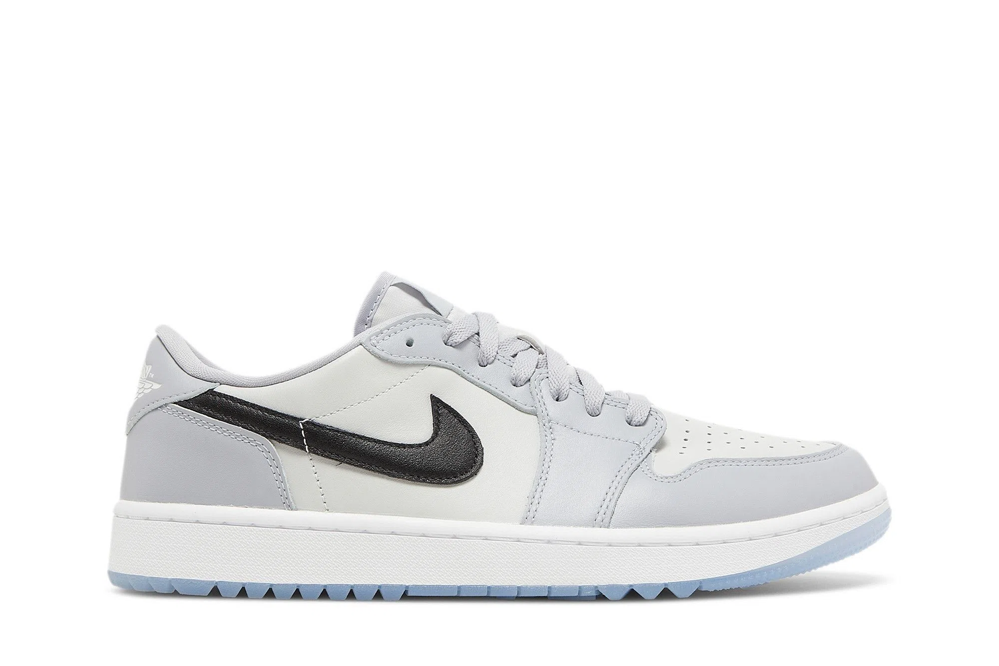 Jordan 1 Retro Low Golf Wolf Grey - Stylish Golf Sneakers - Grey Camo / Dark Grey / White