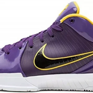 Kobe 4 Protro Undefeated 'Los Angeles Lakers' - Limited Edition Basketball Sneakers - Purple / Gold