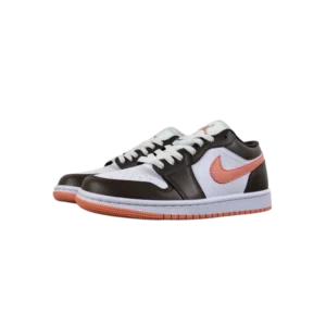 Air Jordan 1 Low “White/Coffee/Pink” Sneaker — R Version | DC0774-182 - Coffee