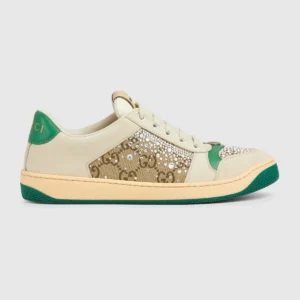 Women's crystal Screener sneaker - Ivory - Invory