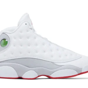 Air Jordan 13 Retro 'Wolf Grey' – Men's Sneakers - White / Wolf Grey / University Red